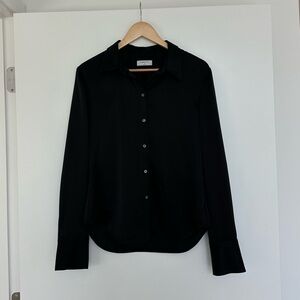 Babaton Black Silky ButtonUp